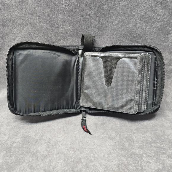 ICON Black CD Carrying Case Holds 32 DVD CD Music Movies & Inserts - Picture 5 of 9